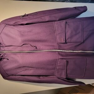Spring Or Fall Purple Zip-Up Jacket Size Large.